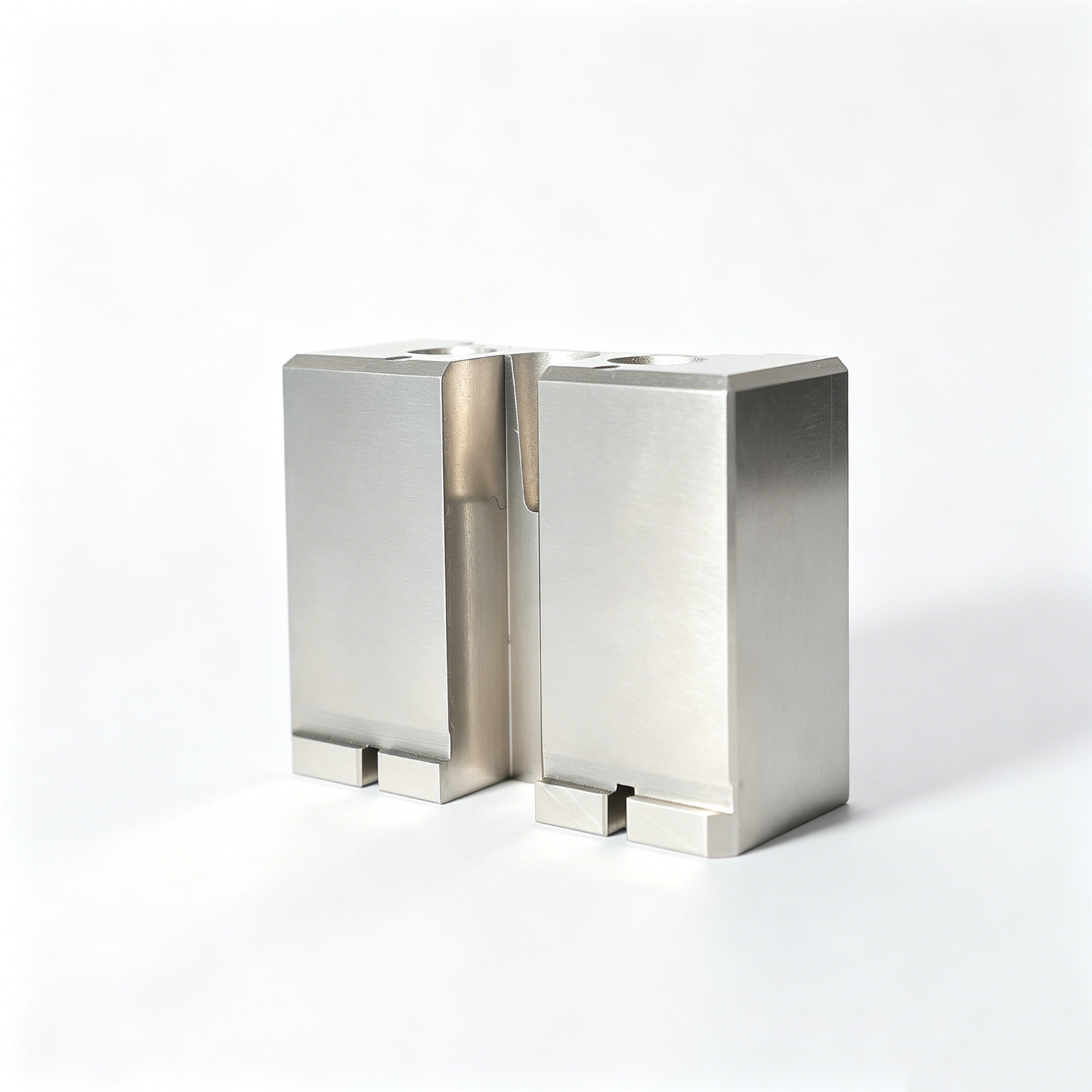 Custom Curved-Relief Precision Mold Block — representative custom component view 1