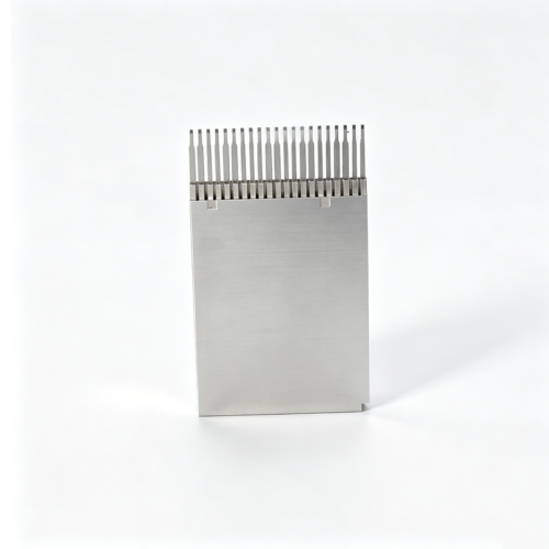 Custom Dense-Tooth Rectangular Mold Plate — representative custom component view 1 Custom Dense-Tooth Rectangular Mold Plate — representative custom component view 1
