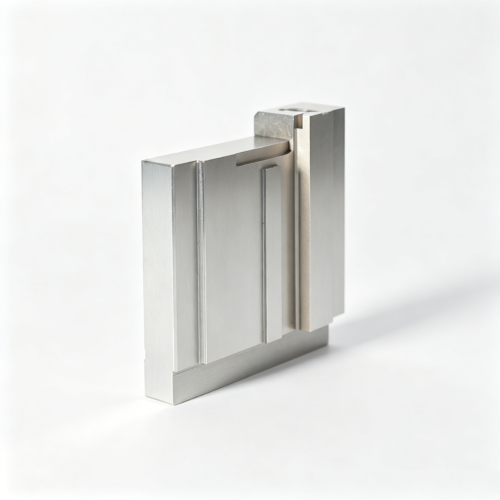 Custom Dual-Recess Mold Insert Plate — representative custom component view 1 Custom Dual-Recess Mold Insert Plate — representative custom component view 1