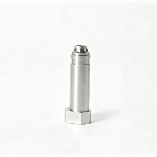 Custom Flanged Stepped CNC Turned Component — representative custom component view 1 Custom Flanged Stepped CNC Turned Component — representative custom component view 1
