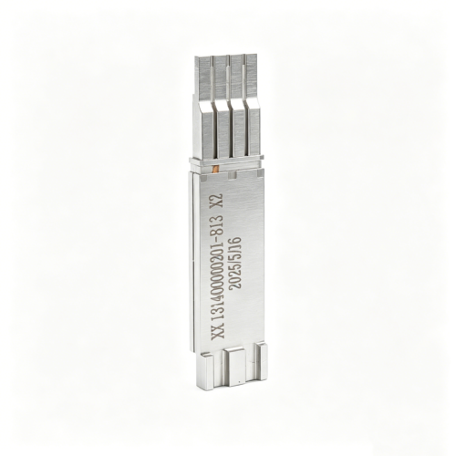 Custom Four-Prong Narrow Connector Insert — representative custom component view 1 Custom Four-Prong Narrow Connector Insert — representative custom component view 1