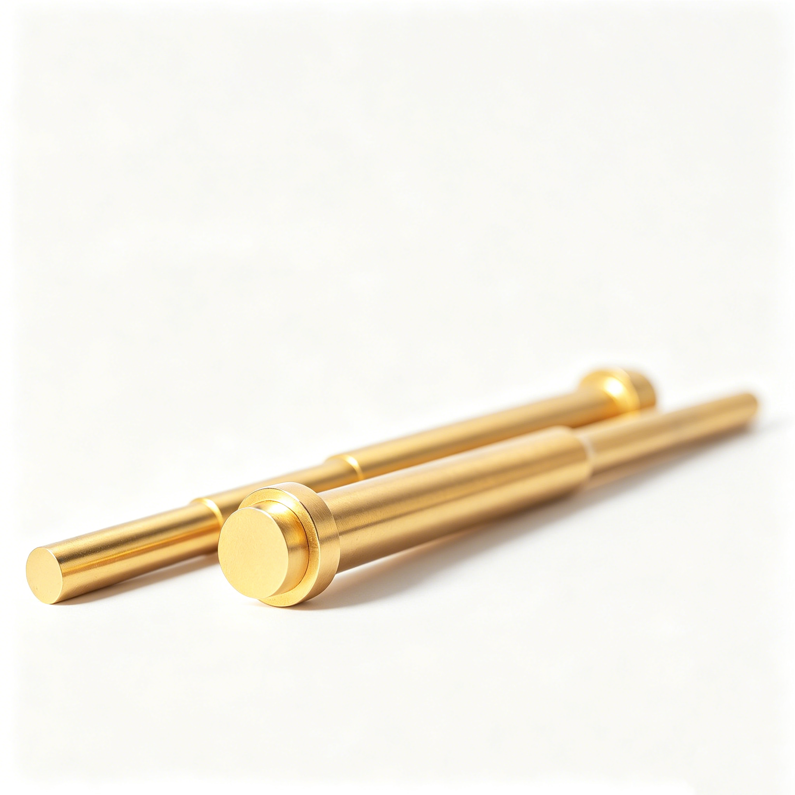 Custom Gold-Color Stepped CNC Shaft — representative custom component view 2