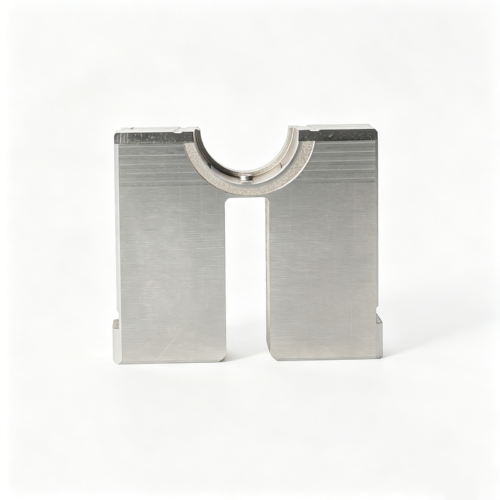 Custom Half-Round Split Mold Block — representative custom component view 1 Custom Half-Round Split Mold Block — representative custom component view 1