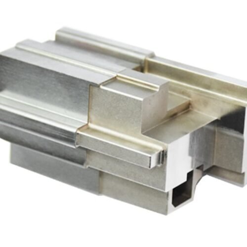 Custom Interlocking Stepped Tooling Block — representative custom component view 1 Custom Interlocking Stepped Tooling Block — representative custom component view 1