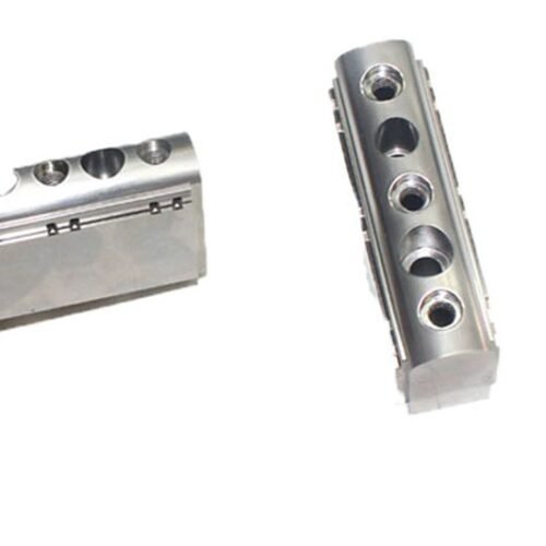 Custom Multi-Opening Rounded Tooling Insert — representative custom component view 1 Custom Multi-Opening Rounded Tooling Insert — representative custom component view 1