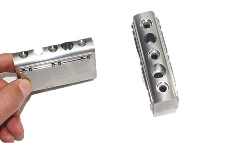 Custom Multi-Opening Rounded Tooling Insert — representative custom component view 1