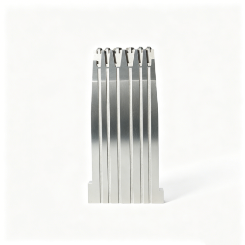 Custom Multi-Rib Precision Tooling Insert — representative custom component view 1 Deep-Rib Mold Insert Design: DFM Guide for Engineers