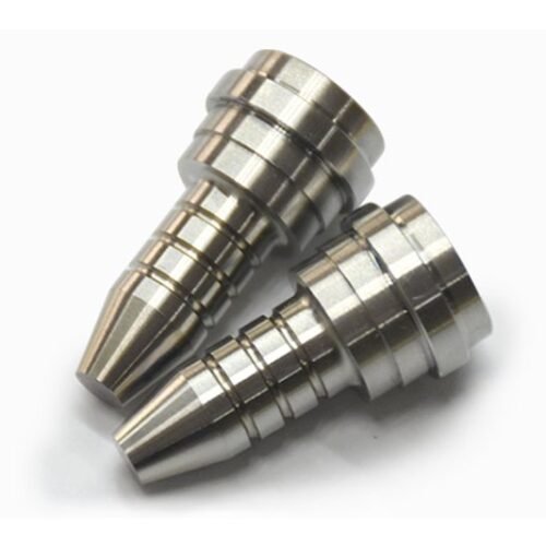 Custom Multi-Ridge Tapered CNC Component — representative custom component view 1 Custom Multi-Ridge Tapered CNC Component — representative custom component view 1