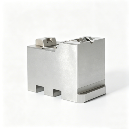 Custom Notched Top Precision Mold Block — representative custom component view 1 Precision Stamping Die Components | DFM Review | SUUXIANG
