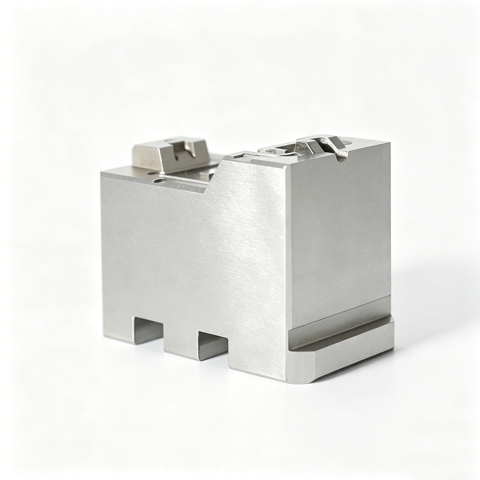 Custom Notched Top Precision Mold Block — representative custom component view 1