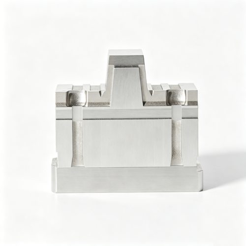 Custom Raised-Center Precision Tooling Block — representative custom component view 3 PCB and EMS Tooling Components | Drawing-Based CNC | SUUXIANG