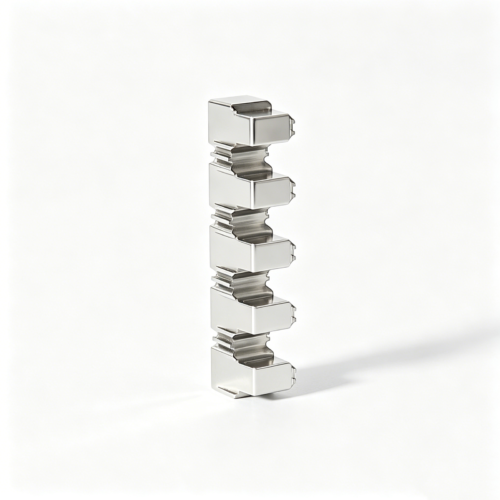 Custom Stacked-Bore Tooling Column — representative custom component view 1 Custom Stacked-Bore Tooling Column — representative custom component view 1