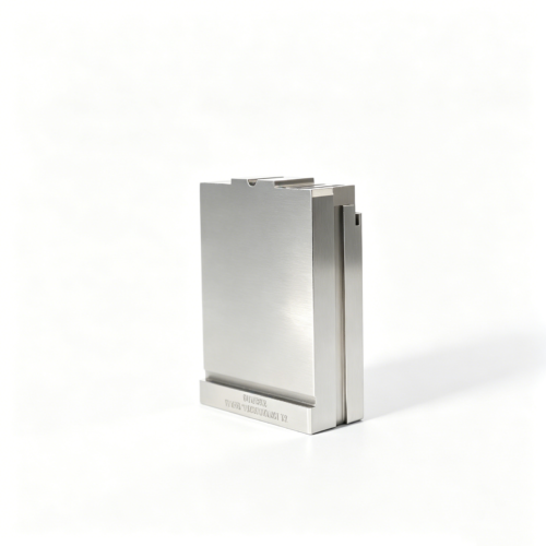 Custom Stepped Side-Channel Mold Block — representative custom component view 1 Custom Stepped Side-Channel Mold Block — representative custom component view 1