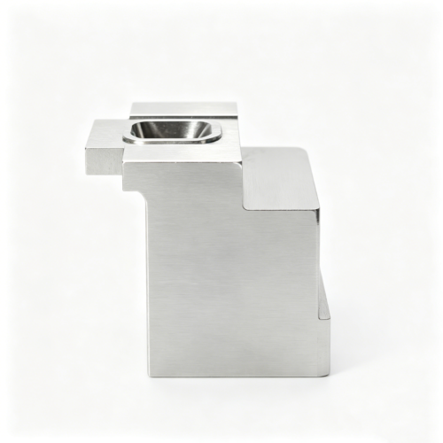 Custom Top-Opening Stepped Mold Block — representative custom component view 1 Custom Top-Opening Stepped Mold Block — representative custom component view 1