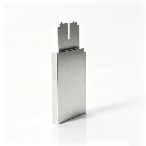 Custom Triple-Prong Mold Core Insert — representative custom component view 1 Custom Triple-Prong Mold Core Insert — representative custom component view 1
