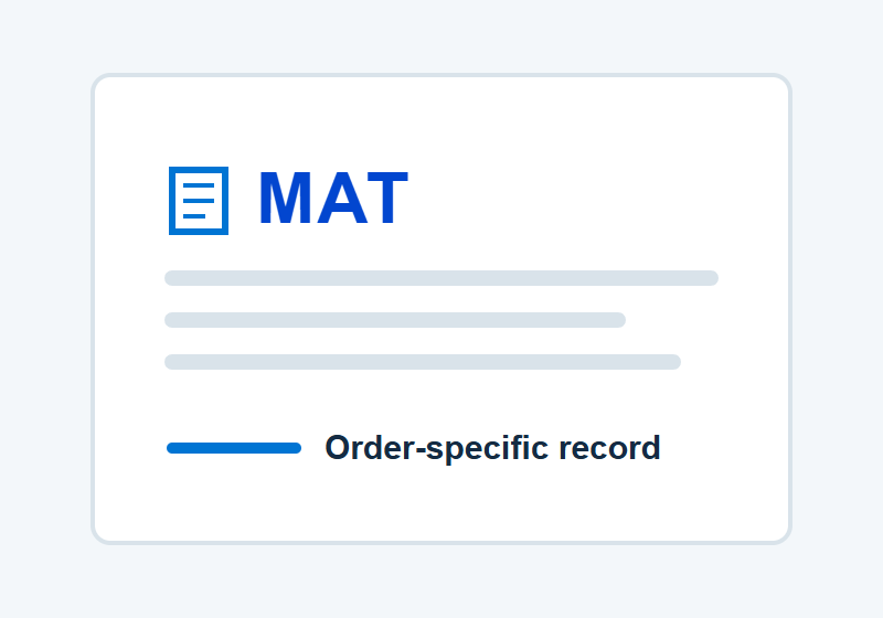 Material and Treatment Records