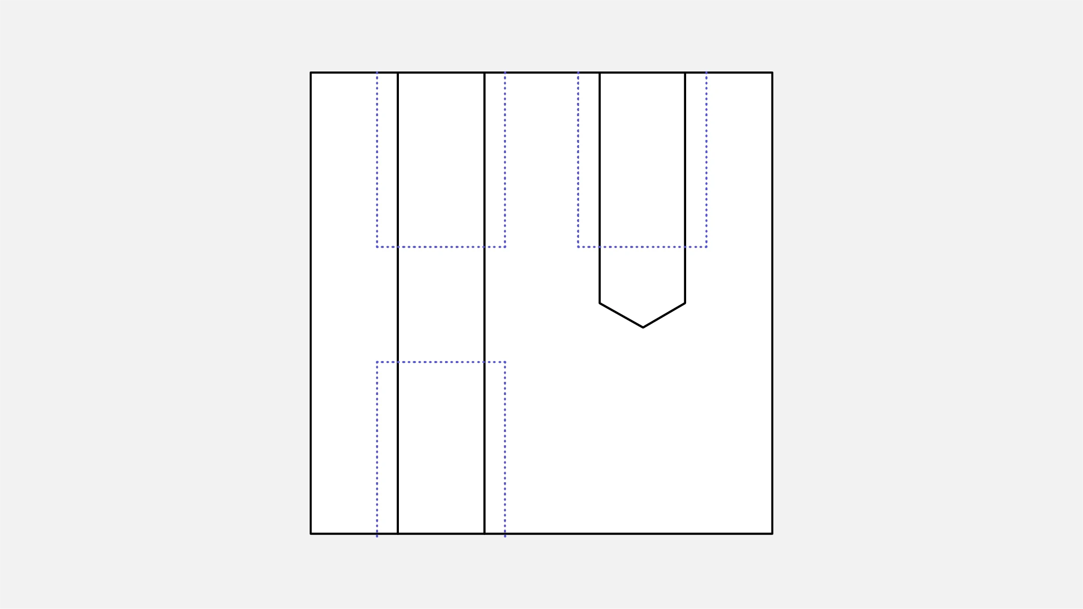 Section diagram comparing threaded regions in through and blind holes
